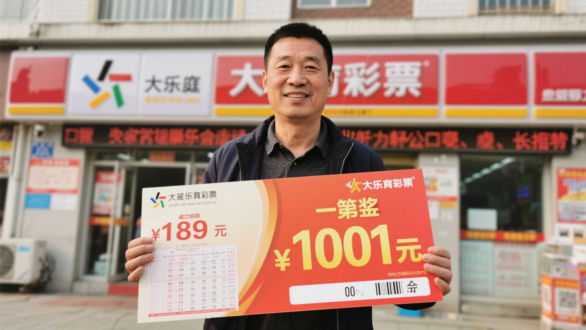 这位男子来自一个普通家庭，平时喜欢购买彩